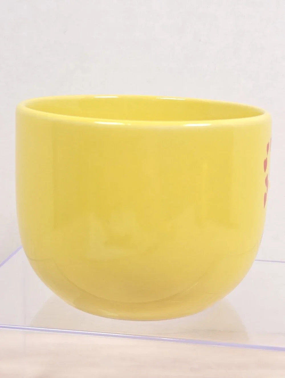 Dolce Vita Home Collection Yellow 12 oz Mug Smiling Face 3D Nose Stoneware Cup